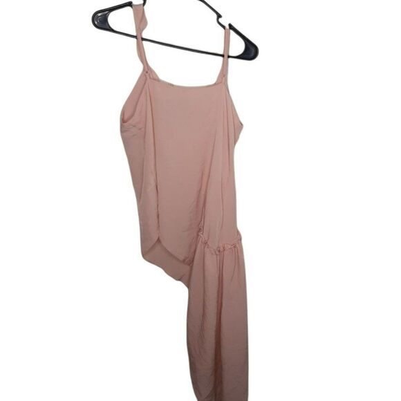 ASOS Tall Asymmetrical Ruffle Top with Button Accents sz 6 NWT - Picture 3 of 6